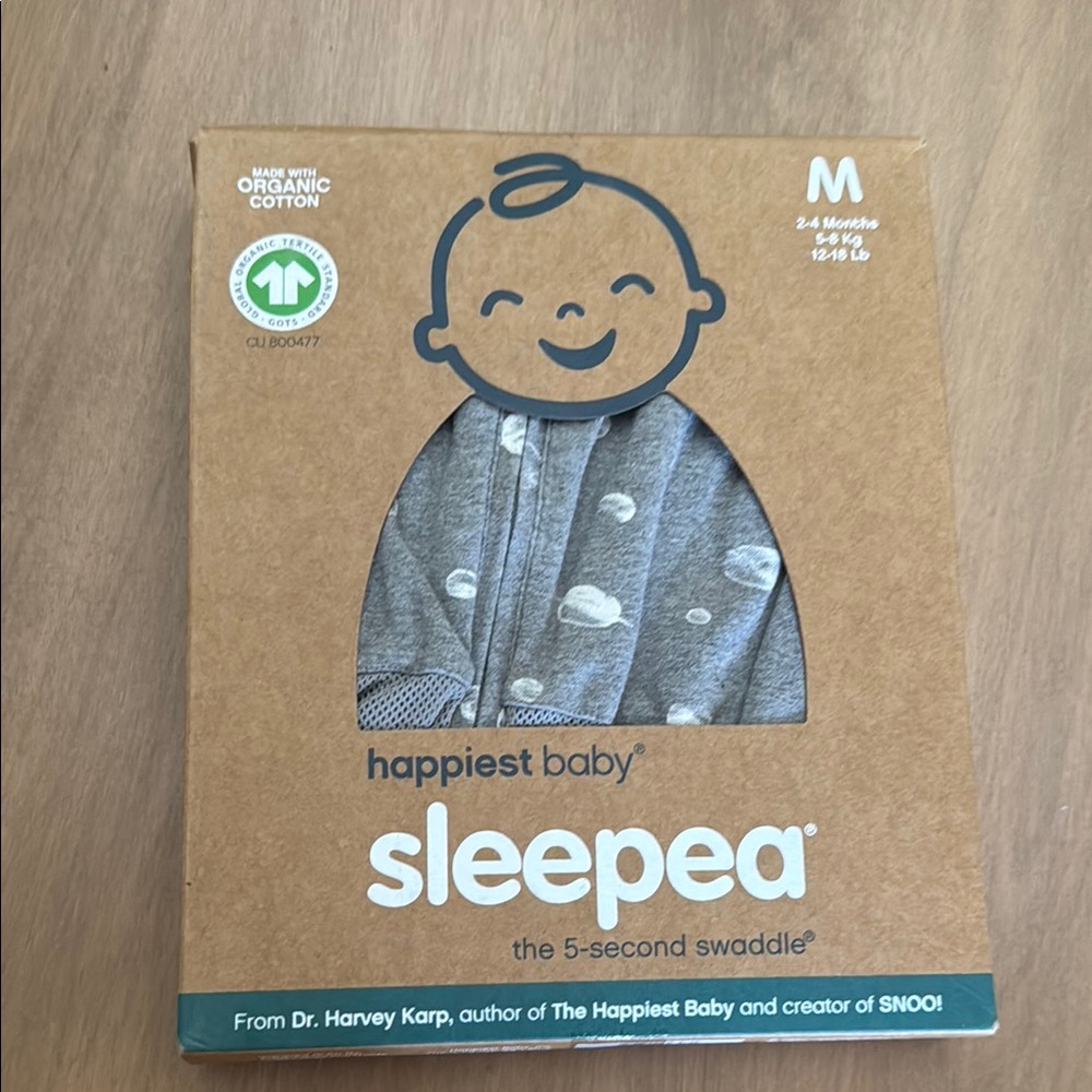 Happiest Baby Sleeppea Swaddle in Gray M